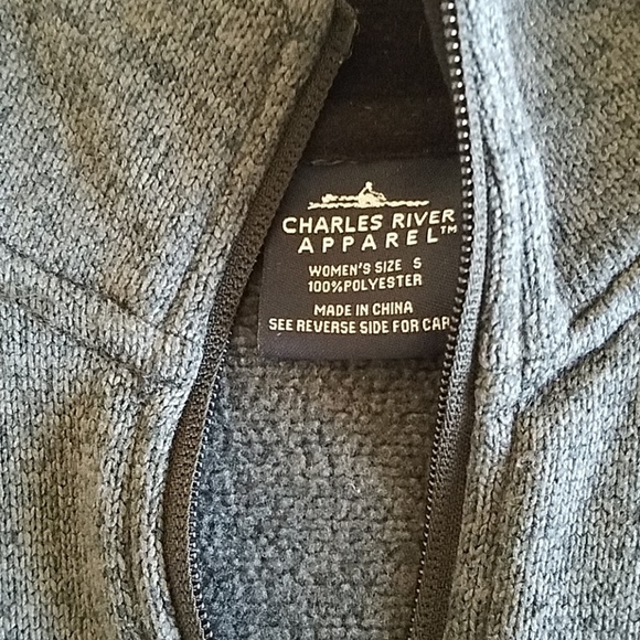 🔷️ 5/$25 Charles River Crew Quarter Zip Sweater Small - Picture 3 of 6